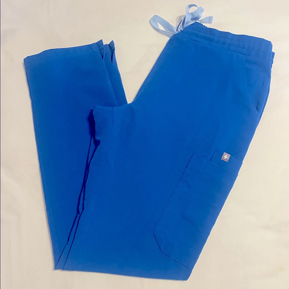 Figs Yola Scrub Pants Like New.  Royal, Small